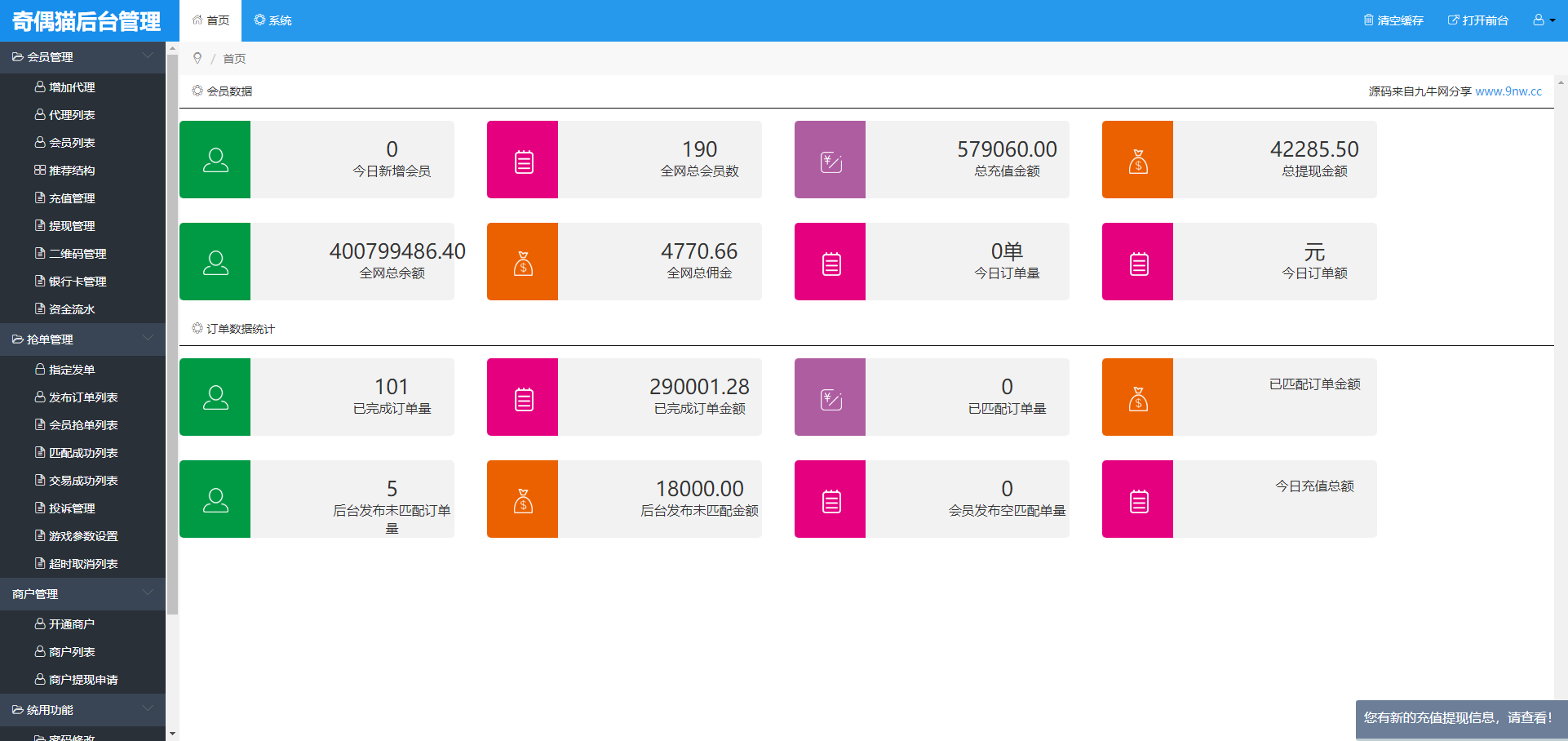 全新UI设计的抢单源码跑分系统源码+代理后台+商户后台插图3 全新UI设计的抢单源码跑分系统源码+代理后台+商户后台插图3