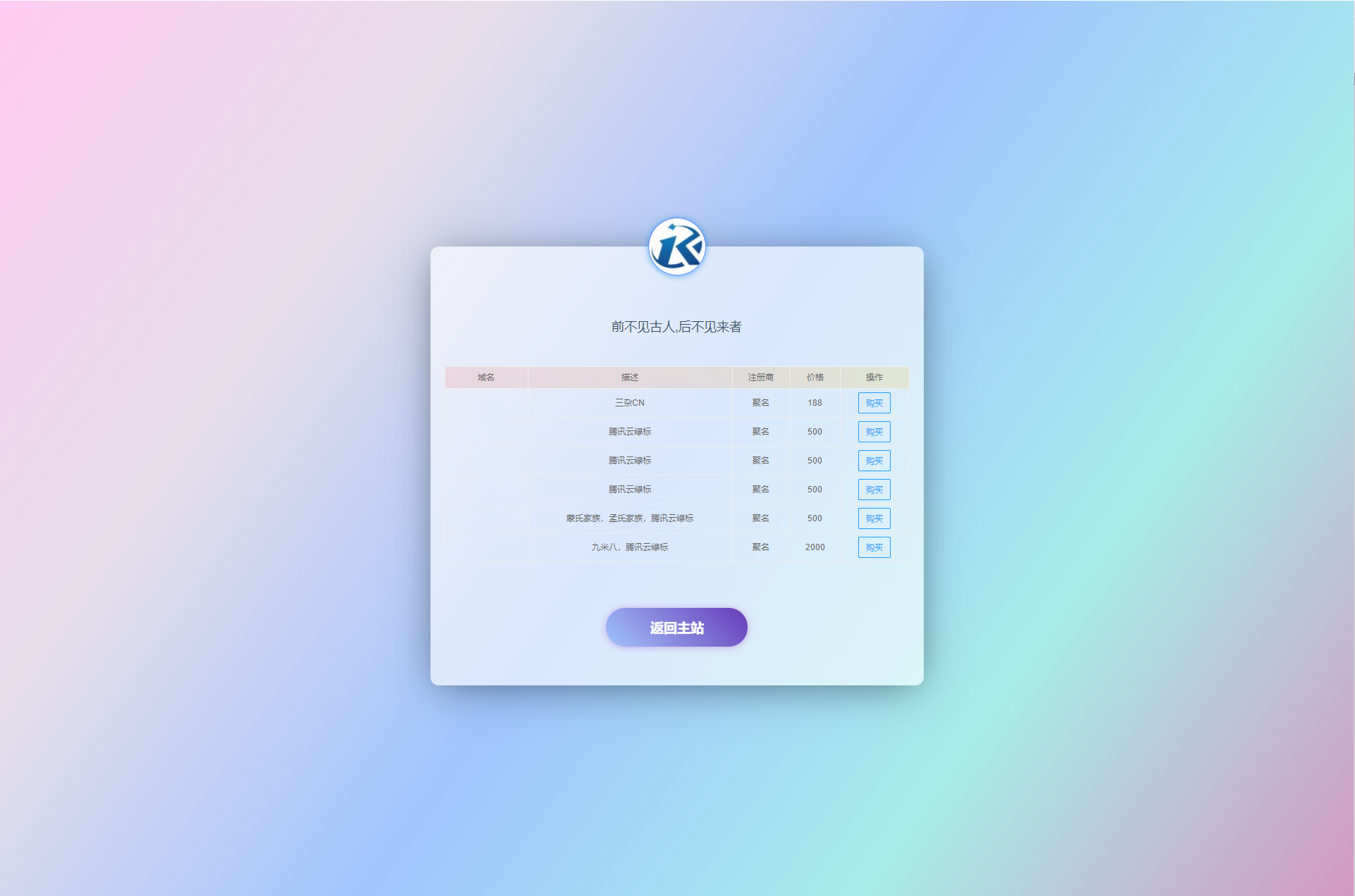 域名出售单页HTML模板PHP引导页源码插图 域名出售单页HTML模板PHP引导页源码插图