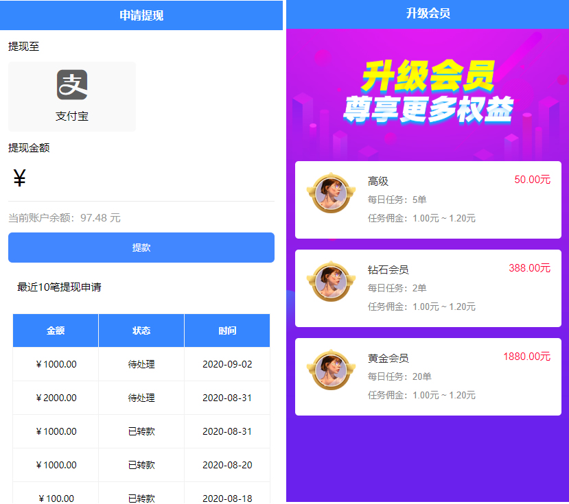 全新蓝色UI点赞系统源码+后台模板【无加密+去后门】插图3