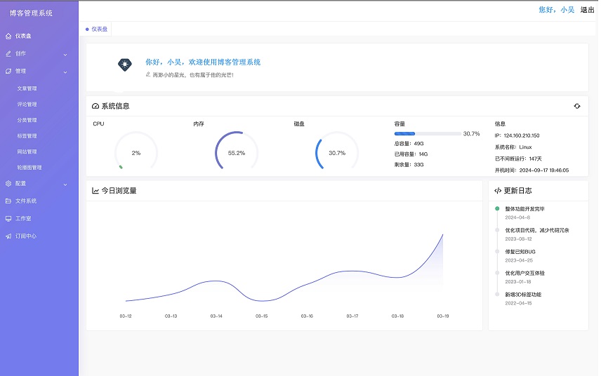 现代化博客管理系统 基于NextJS+SpringBoot开发系统源码插图2