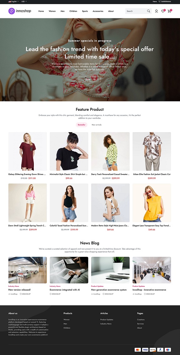 基于 Laravel 12 的开源电子商务系统插图 基于 Laravel 12 的开源电子商务系统插图