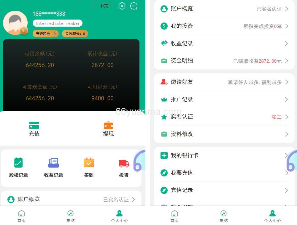 光伏新能源多语言电站投资理财源码 发电站投资项目 国家电投资本控股