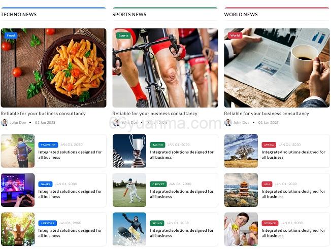 多功能新闻博客资讯网站系统源码设计插图