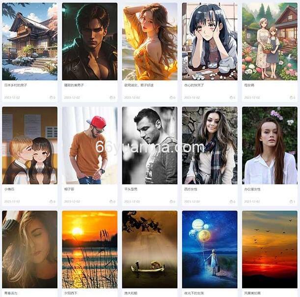 H5自适应响应式相册图片网站模板源码插图1