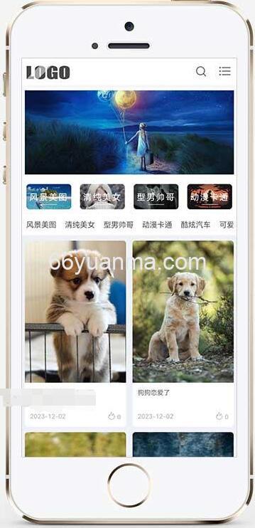 H5自适应响应式相册图片网站模板源码插图2