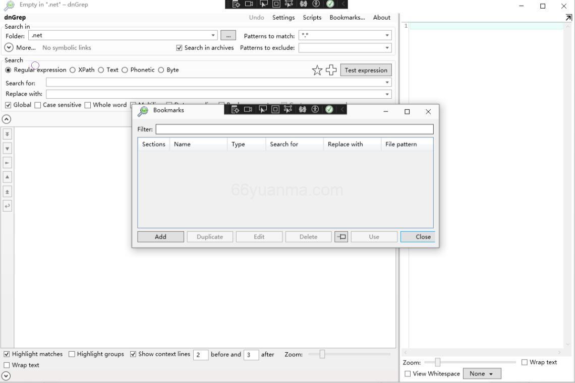 DnGrep 是一款基于 .NET 开源、功能强大的 Windows 搜索工具插图2