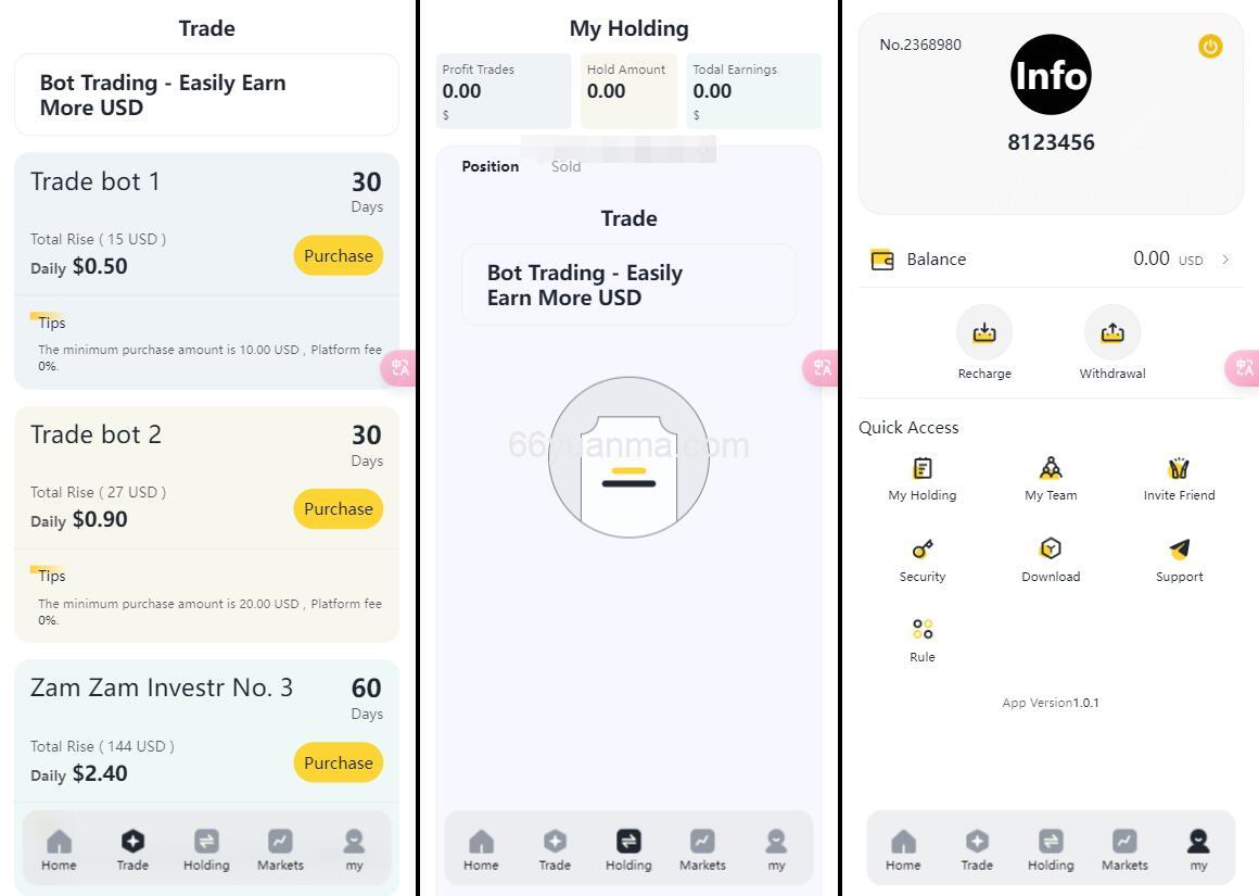 最新精美UI海外版AI量化区块链系统源码插图1