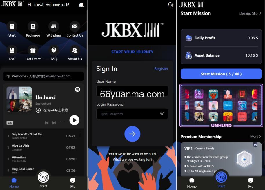 JKBX海外音乐抢单系统源码 音乐推广接单平台 自动抢单系统TP框架 附教程插图
