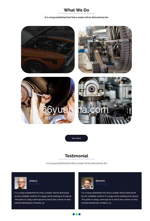 汽车维修服务企业网站HTML5模板源码插图1