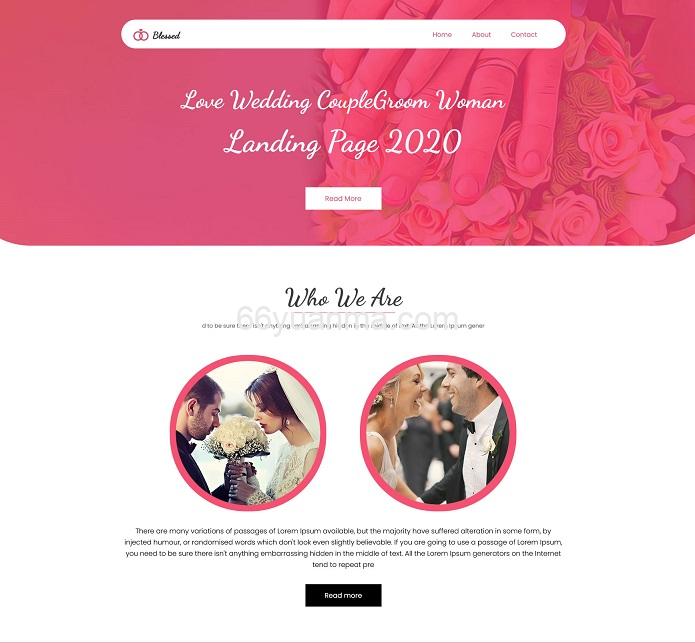婚礼策划展示页面网站HTML5模板源码插图 婚礼策划展示页面网站HTML5模板源码插图