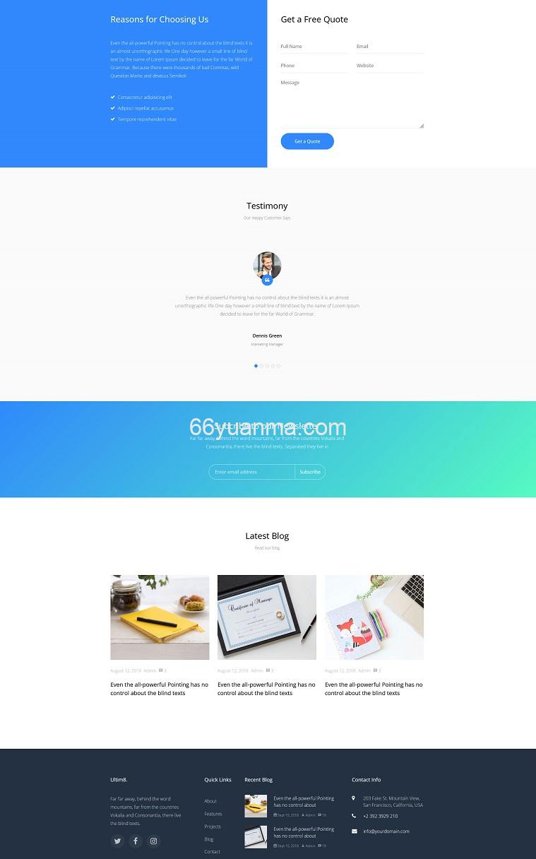 社交媒体优化服务Bootstrap4模板源码插图2 社交媒体优化服务Bootstrap4模板源码插图2