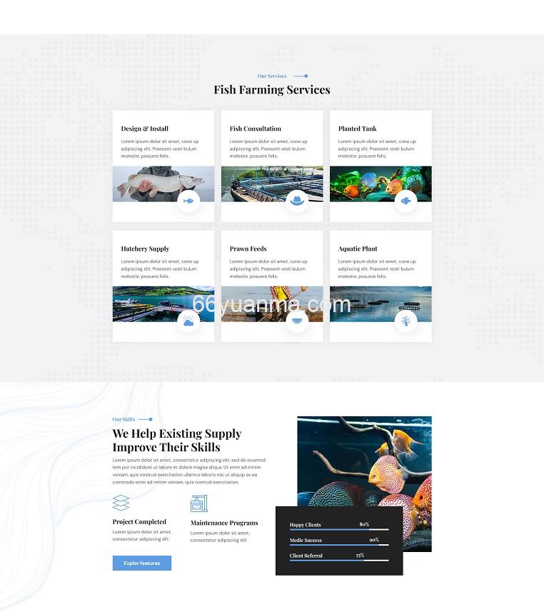 鱼类养殖技术服务公司网站HTML5模板源码插图1 鱼类养殖技术服务公司网站HTML5模板源码插图1