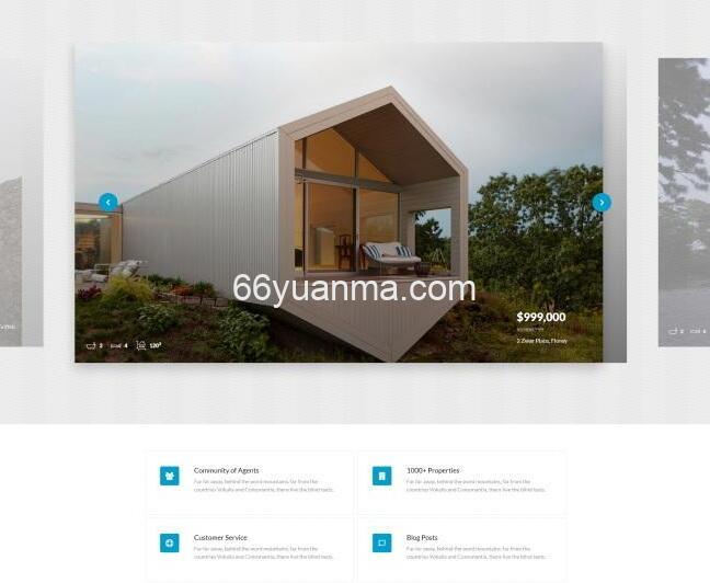 别墅在线交易服务机构网站模板源码