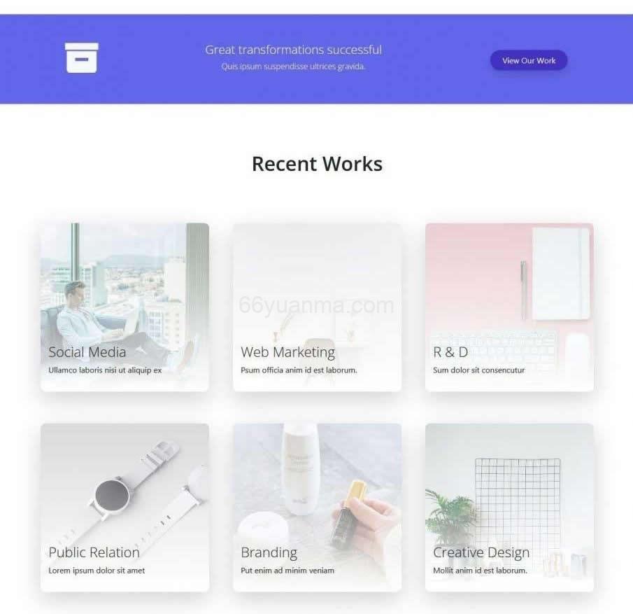 紫色数字技术服务响应式Html+CSS3网页模板插图2