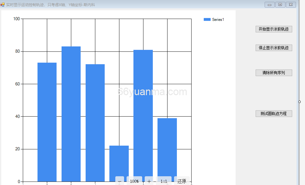 C#使用Chart图表控件实时显示运动坐标
