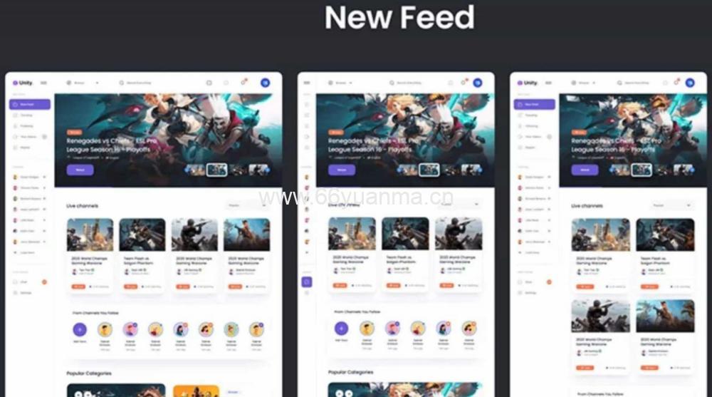 新版游戏APP后台管理系统HTML网站模板源码UI设计界面模板源码插图2
