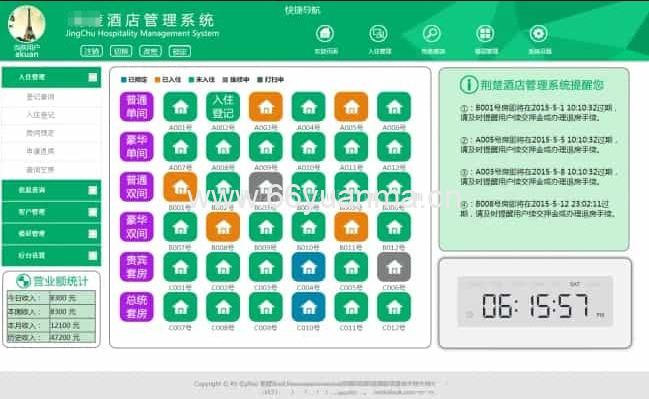 基于ASP.net酒店管理系统源码, 民宿管理系统源码插图