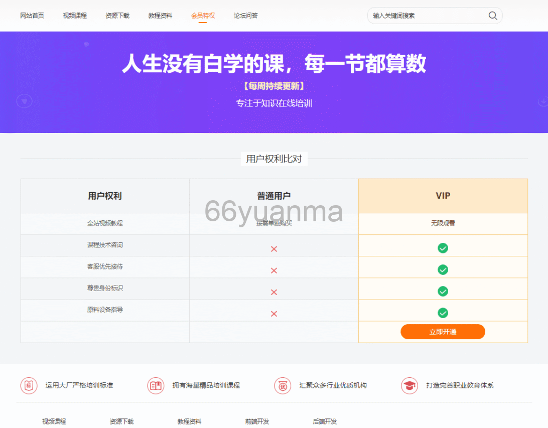 最新知识付费网站PHP源码下载/视频课程平台模板+资源下载类教程站源码插图1