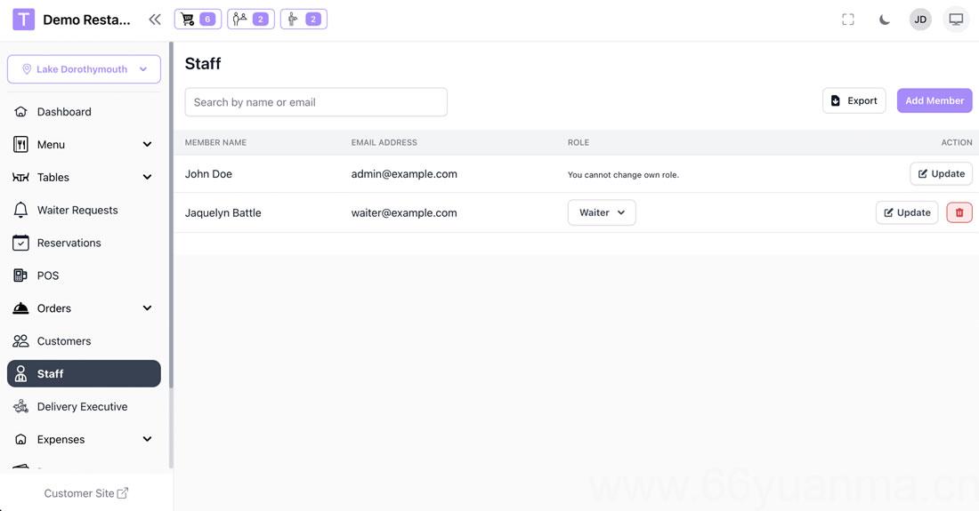 功能完整 SaaS 餐厅管理系统源码下载｜Laravel 多餐厅连锁点餐系统源码插图2