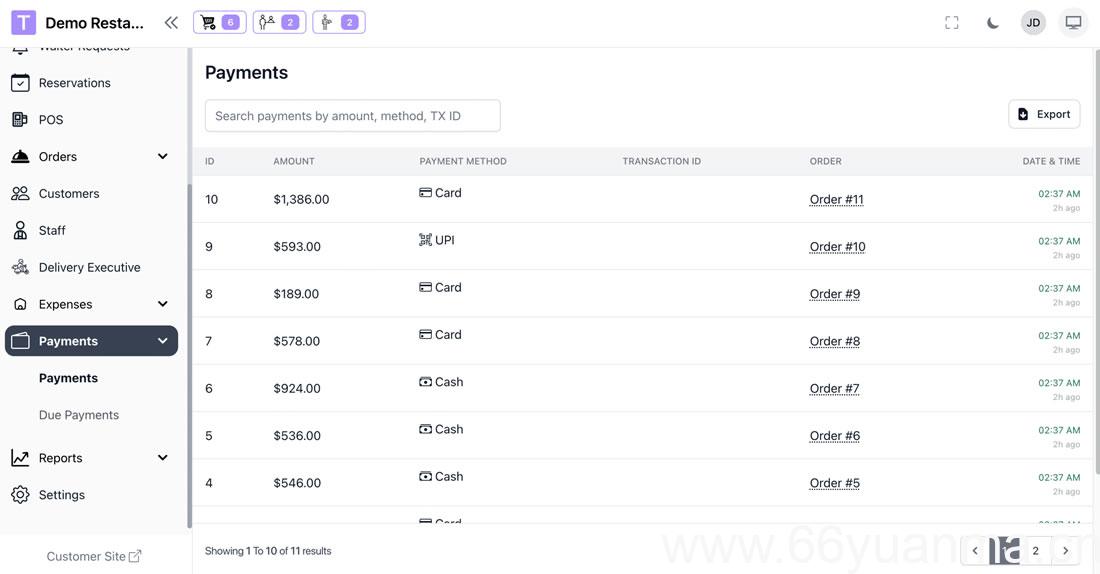 功能完整 SaaS 餐厅管理系统源码下载｜Laravel 多餐厅连锁点餐系统源码插图1