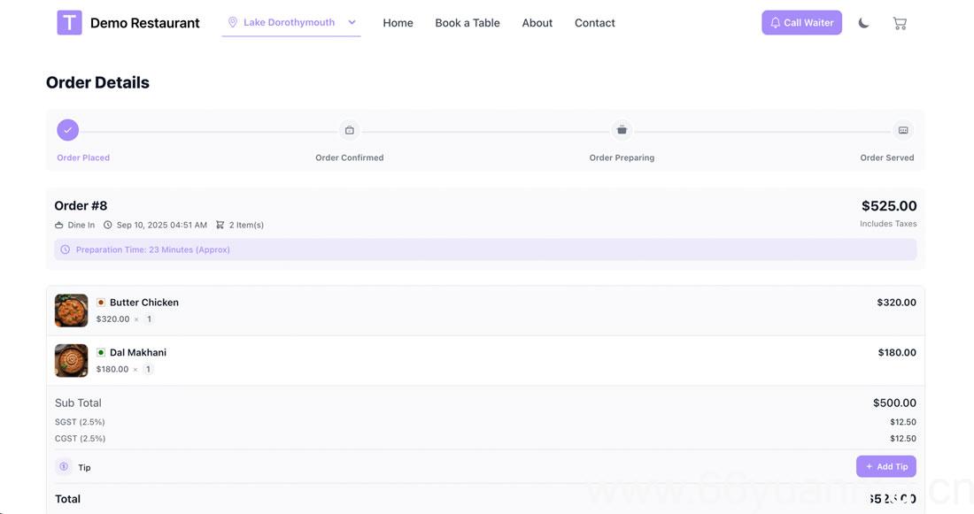 功能完整 SaaS 餐厅管理系统源码下载｜Laravel 多餐厅连锁点餐系统源码插图6